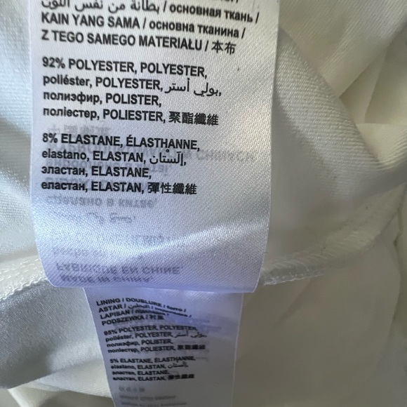 Bebe Asymmetrical Halter Neck Slinky Dress - Egret / M - Picture 15 of 16